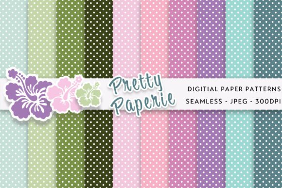 10 Polka Dot Digital Paper Backgrounds: Joyful Design Assets