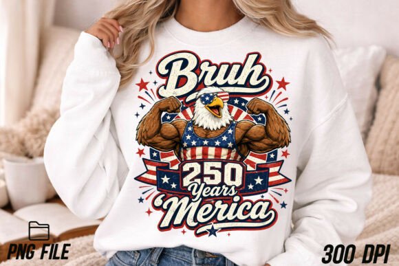 Bruh USA Eagle PNG: Your Go-To Patriotic Sublimation Design