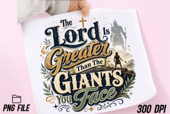 Christian Lord is Greater Than Giant PNG: A Designer's Faith Asset