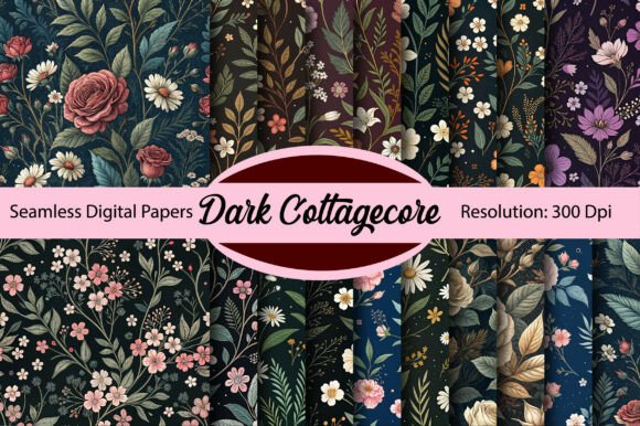 Dark Cottagecore Seamless Digital Paper: A Designer's Guide