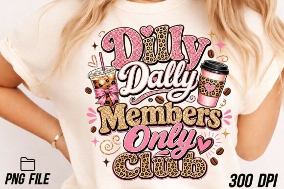 Dilly Dally Coffee PNG Sublimation: Your Playful Design Shortcut
