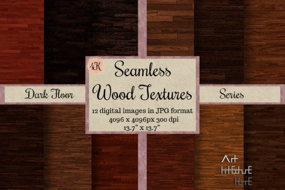 Elevate Your Projects with 12 Seamless Dark Floor Wood Textures