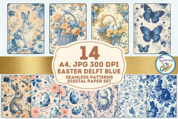 Elevate Your Spring Projects with A4 Digital Papers Set