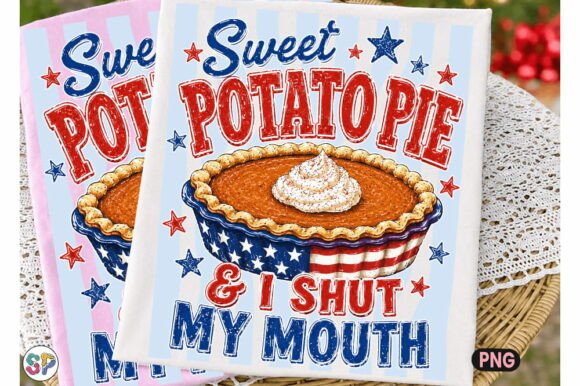 Sweet Potato Pie Funny USA 4th of July: A Design Asset with Personality