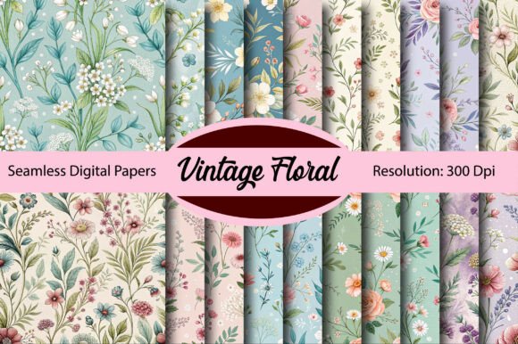 Timeless Beauty: Working with Vintage Floral Digital Paper