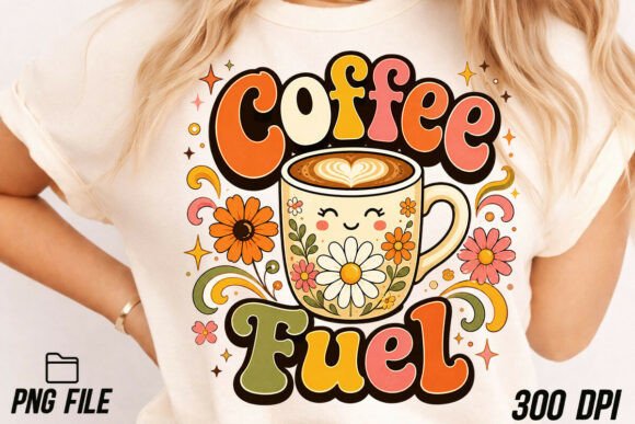 Unlocking the Charm of Coffee Fuel Flower Cup Retro PNG