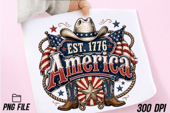 Western 4th of July PNG Sublimation: A Designer's Guide to Patriotic Style