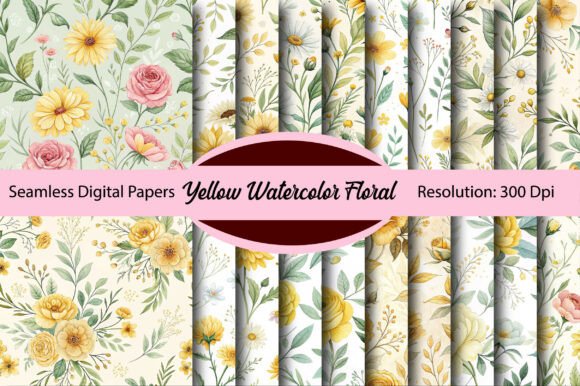 Yellow Watercolor Floral Digital Paper: A Designer's Guide